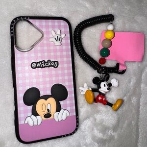 Pink Phone Case with Charm